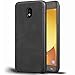 Produktbild Conie UN31567 Unibody Kompatibel mit Samsung Galaxy J7 2017, PU Leder Case Handyhüllen flexibel passgenaue Aussparung Cover für Galaxy J7 2017 Handyschutz Vintage Schwarz