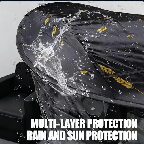 Porte-parapluie universel pour fauteuil roulant – Auvent imperméable avec pare-soleil, housse de pluie pour fauteuil roulant électrique, pince pour chaise parapluie