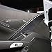 Korlot Carbon Fiber cab Door Panel Decoration Cover for Chevrolet Corvette C7 2014-2019