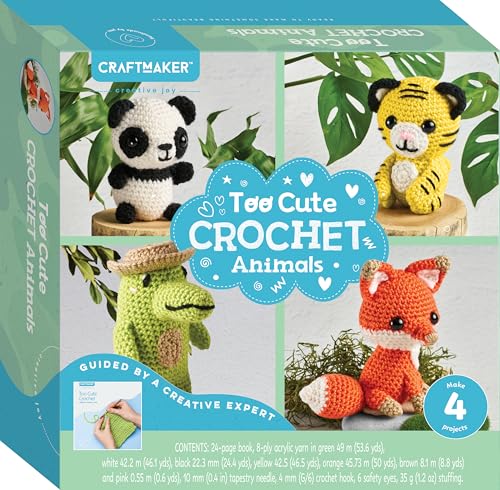 Image of Craft Maker Too Cute Crochet Animals Kit