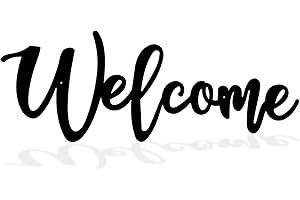 Black Welcome Sign: A Warm Greeting for Your abode
