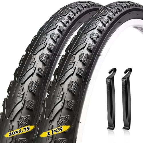 20 1.75 タイヤ 2本セット自転車 20x1.75 47-406 Bicycle Tire | クリンチャー タイヤ マウンテンバイク ツーリング車/街乗り 通勤 ツーリング ロングライド用