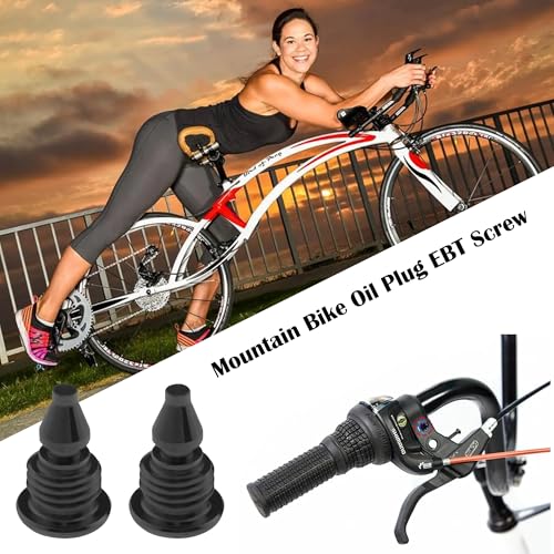 2 Stück Fahrrad-Entlüftungsschrauben, Fahrrad Kraftstofftank Öleinfülllochschraube, Entlüftungsschraube für Bremshebel, Schrauben aus Titanlegierung mit O-Ring, für Magura MT2/MT4/MT5/MT7/MT8