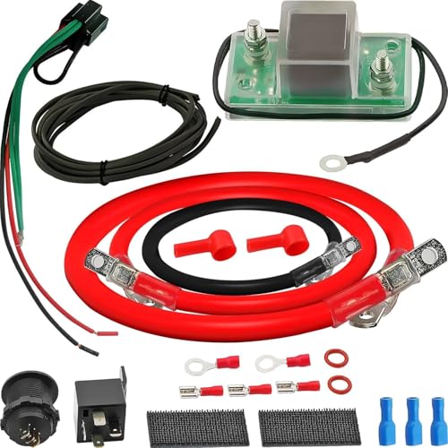 Fexhull 12V UTV Dual Battery Isolator Connect & Monitor Kit Fit for Honda Pioneer 1000/700/500, Replace# UTV-SBI-CM