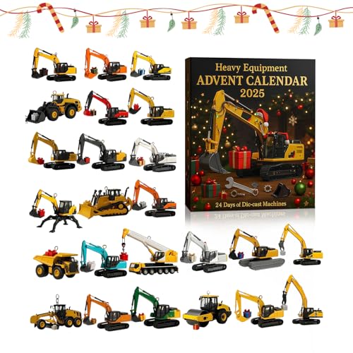 Heavy Equipment 2025 24 Die Machines 24 Days Christmas...