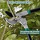 HYCHIKA Bypass Astschere für Garten 74cm, Leichte Astschere Amboss, Karbonstahlklingen, Einfaches Trimmen Cuts Ø50 mm max., Arbeitssparende mit Scharfen Klingen