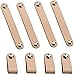 Tingz 8Pcs Pomelli per Armadio in Pelle,67MM+128MM Maniglie per Cassetti in Pelle Maniglie Tiranti in Pelle per Maniglie Maniglie Cuoio,per Porta Dell'armadio Cassetto Viti Incluse