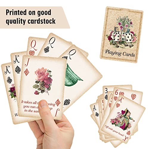 Baraja de cartas Alice Wonderland para póker y fiestas miniatura 3