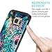 Lamcase for Galaxy S7 Edge Case Shockproof Dual Layer Hard PC & Flexible Silicone High Impact Bumper Protective Case Cover Samsung Galaxy S7 Edge,Mandala/Galaxy