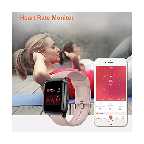 YAMAY-Smart-Watch-Watches-for-Men-Women-Fitness-Tracker-Blood-Pressure-Monitor-Blood-Oxygen-Meter-Heart-Rate-Monitor-IP68-Waterproof-Smartwatch-Compatible-with-iPhone-Samsung-Android-Phones-Pink YAMAY Smart Watch, Watches for Men Women Fitness Tracker Blood Pressure Monitor Blood Oxygen Meter Heart Rate Monitor IP68 Waterproof, Smartwatch Compatible with iPhone Samsung Android Phones (Pink)