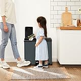 Zoom IMG-1 songmics pattumiera di 54l cestino Zoom IMG-1 songmics pattumiera di 54l cestino