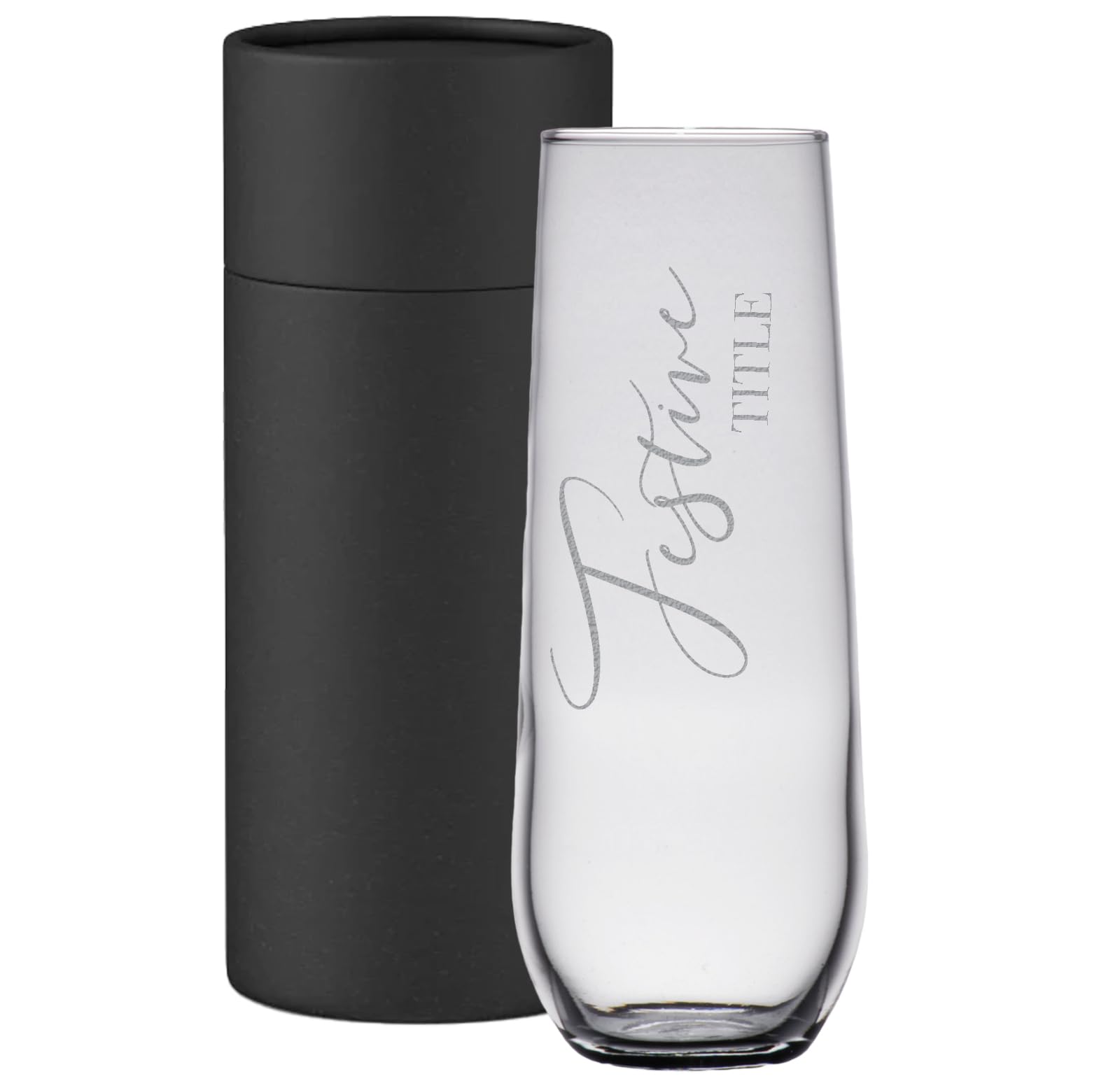 Copa De Champán Charleston Personalizada – Regalo Original Para 21 Años | Grabado Con Nombre | 6 Oz (17cl)