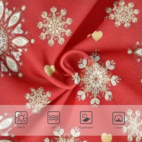 Cotton Toddler Underwear Floral Gold White Snowflakes Christmas Red Panties Little Girl Artistic Briefs Girls Undies 2t3