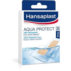 Hansaplast Aqua Protect waterdichte pleisters, wondpleister met extra sterke kleefkracht, ideaal voor douchen en zwemmen…