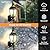 Porch Lights Outdoor, Dusk to Dawn Outdoor Lighting, Exterior Lighting Fixtures, Wall Sconces Set of Two, Wall Mounted Light with Glass Shade, Outside Lights for House Front Door Entryway 4 Pack