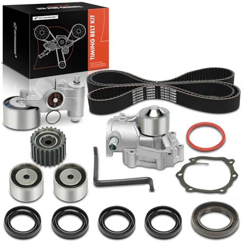 A-Premium Engine Timing Belt Kit with Water Pump Compatible with Subaru Forester 1998, Impreza 1998, Legacy 1997-1999 - 2.5L