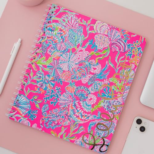 Grand cahier à spirale Lilly Pulitzer rose 160 pages bloc-notes couverture rigide - 6