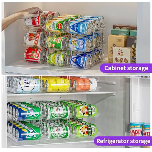 Can-Organizer-for-Pantry-3-Tier-Combinable-Can-Rack-Upgraded-Thickened-Clear-Can-Holder-Modular-Design-Holds-Up-to-36-Canned-Food-Soup-and-Beverage-Cans