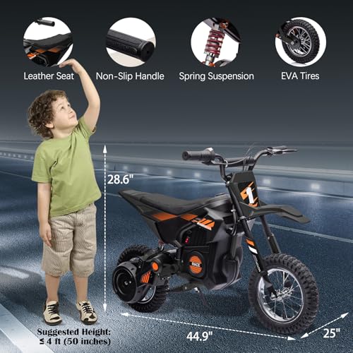 Foresee AW0952B 24V Kids Electric Dirt Bike 250W Motor Off-Road Motorcycle thumb #3