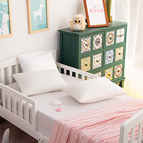 Image of NTBAY Toddler Pillows with Pillowcases Set, 4 Piece 13 x 18, Black