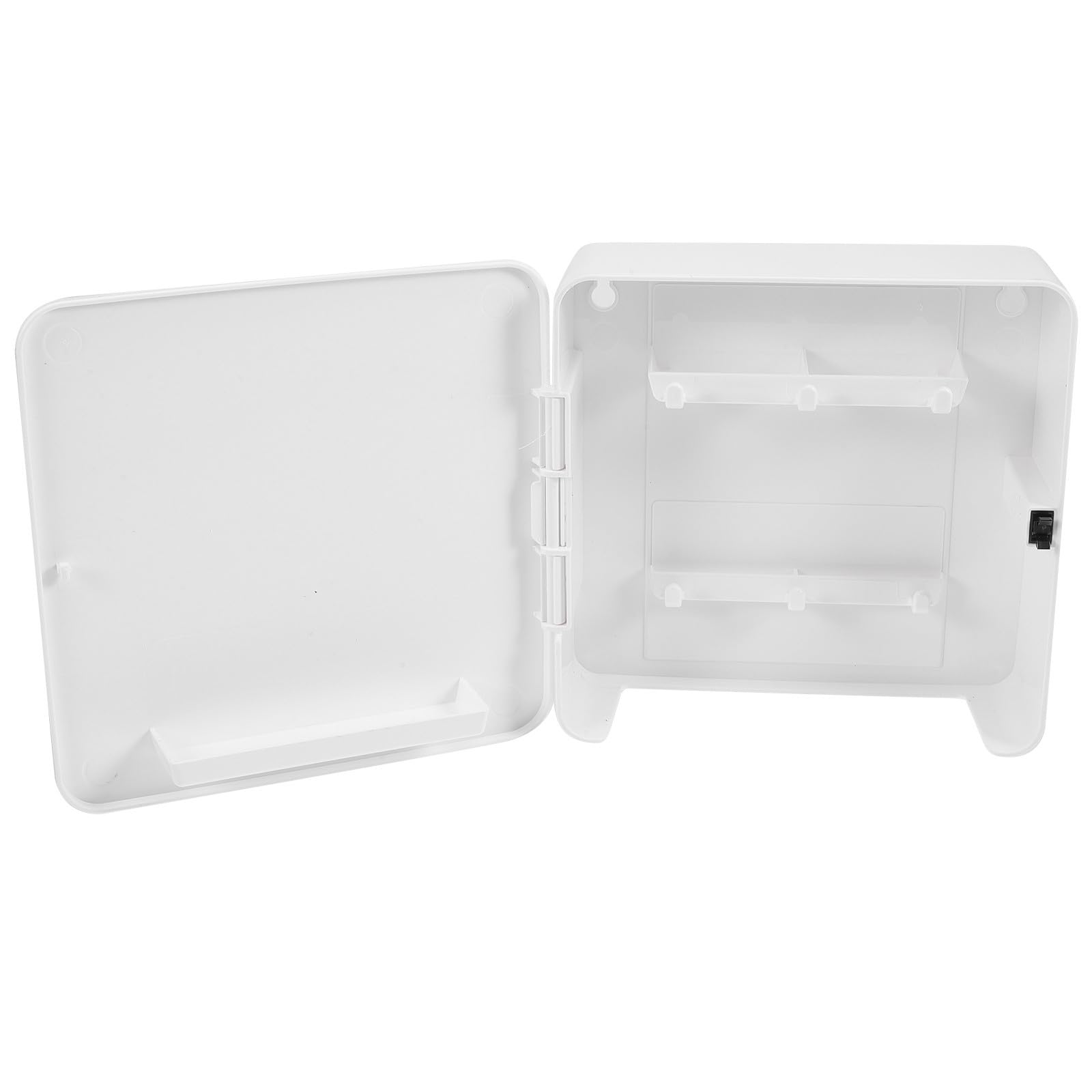 Estante para Llaves Magnético sin Clavos para Pared, Organizador de Plástico Blanco para Hogar y Oficina Diseño Moderno y Elegante