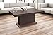 Produktbild Design Couchtisch Tisch Matera Lux Wohnzimmertisch Saülentisch höhenverstellbar ausziehbar Esstisch Sofatisch (Wenge/Avola Braun)
