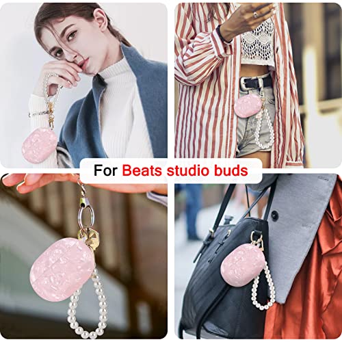 Coque Beats Studio Buds paillettes rose, le cadeau idéal pour fille - 6