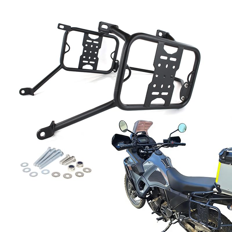 Xitomer Motorcycle Saddlebag Support Racks Fit for Gen 3 KLR650 2025 2024 2023 2022 Motorcycle Pannier Racks Side Carrier Pannier Racks