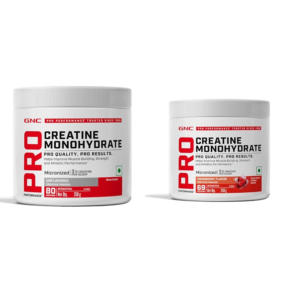 GNC Pro Performance Pure Micronized Creatine Monohydrate | 250 gm | Unflavoured GNC Pro Performance Pure Micronized Creatine Monohydrate | 250 gm | Cranberry-picture-40