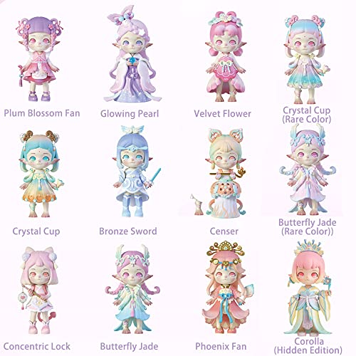 Rooyie Treasures Series Blind Box Toy Mystery Box Cute Collectible Figures Action Kawaii Model Girl Birthday Surprise Random Trendy Toys Room Desktop Decroration (3 Pack) #TOP2