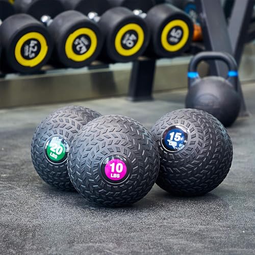 Fitvids Workout Exercise Fitness Weighted Medicine Ball, Wall Ball and Slam Ball, Multiple Styles and Sizes - Image 6