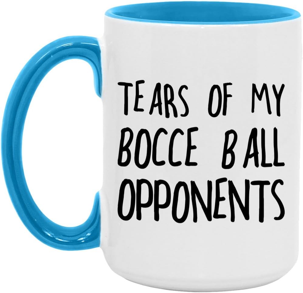 Tears of my Bocce Ball Opponents White/Red 15oz Mug