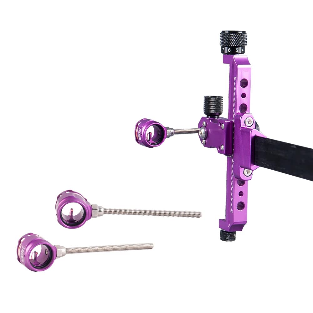 Tiro con l'arco Mirino Ricurvo Mirino Singolo Mirino 0.019 "Mirino in Fibra Ottica Mirino 1 Pin per Mirino da Accessori