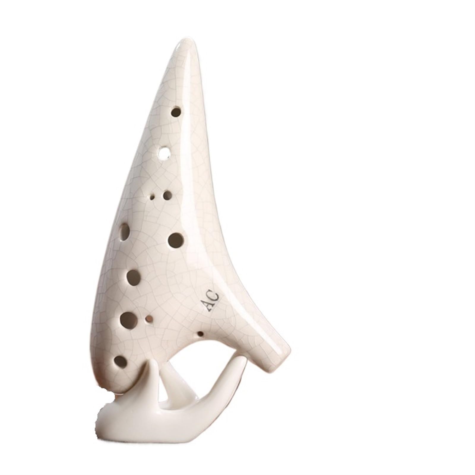 Ocarina Ocarina 12 Fori Alto C Accordatura AC Affumicata Ceramica Produzione Professionale Accordatura AC(White)