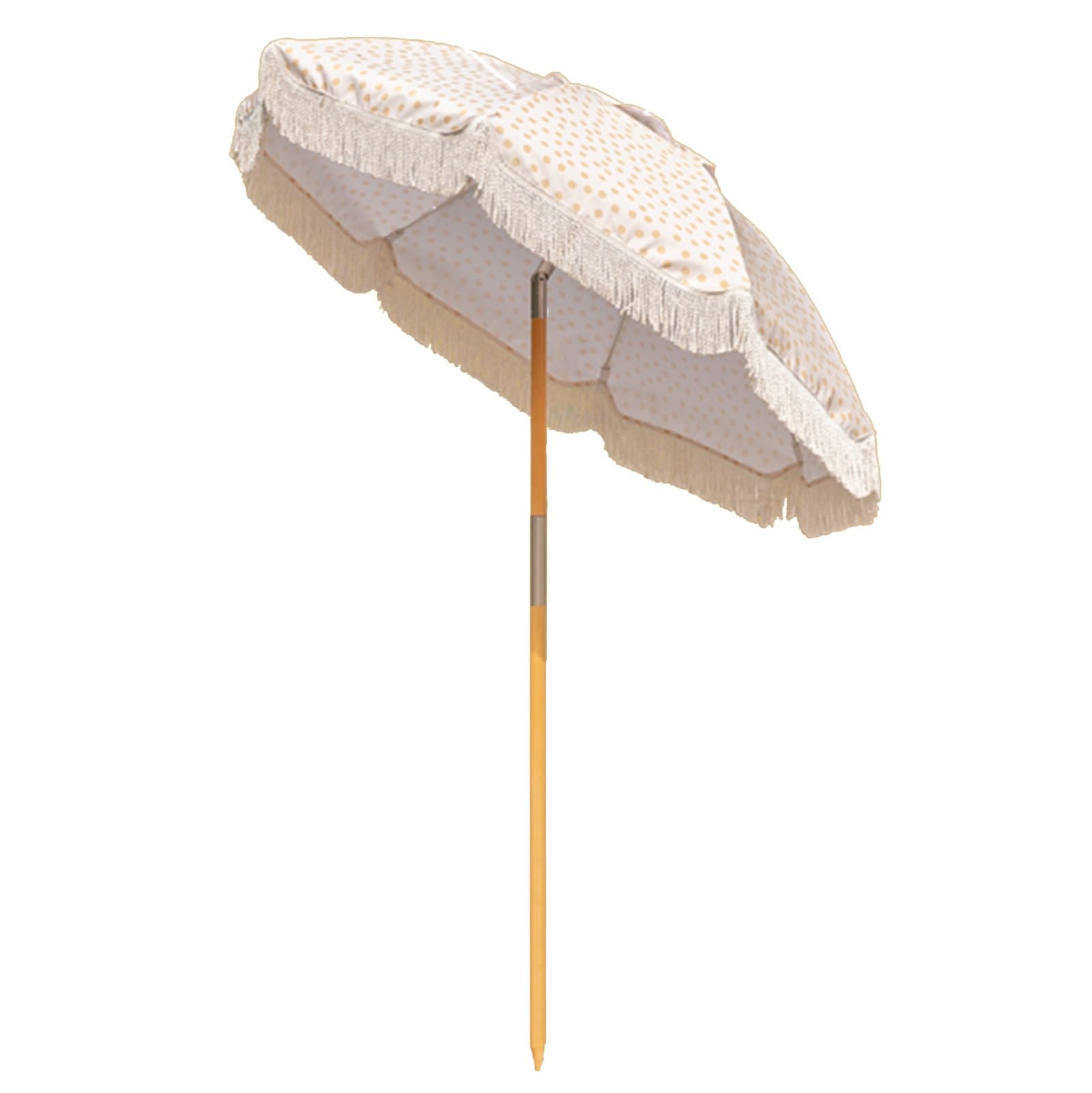 Beach parasols, Ø180cm Beach Umbrella Patio Parasol with Fringe