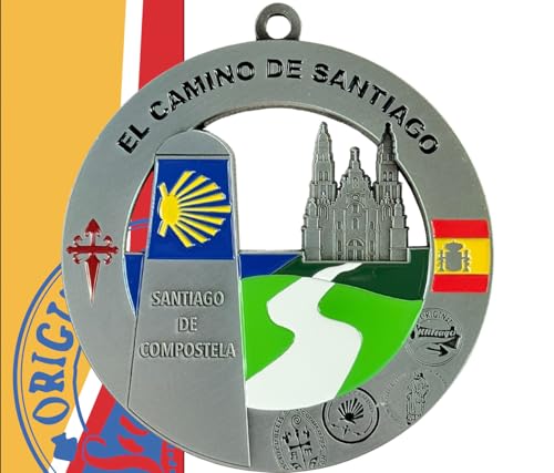 Hiker Medals El Camino de Santiago Medal/Ornament with Personalized Engraving