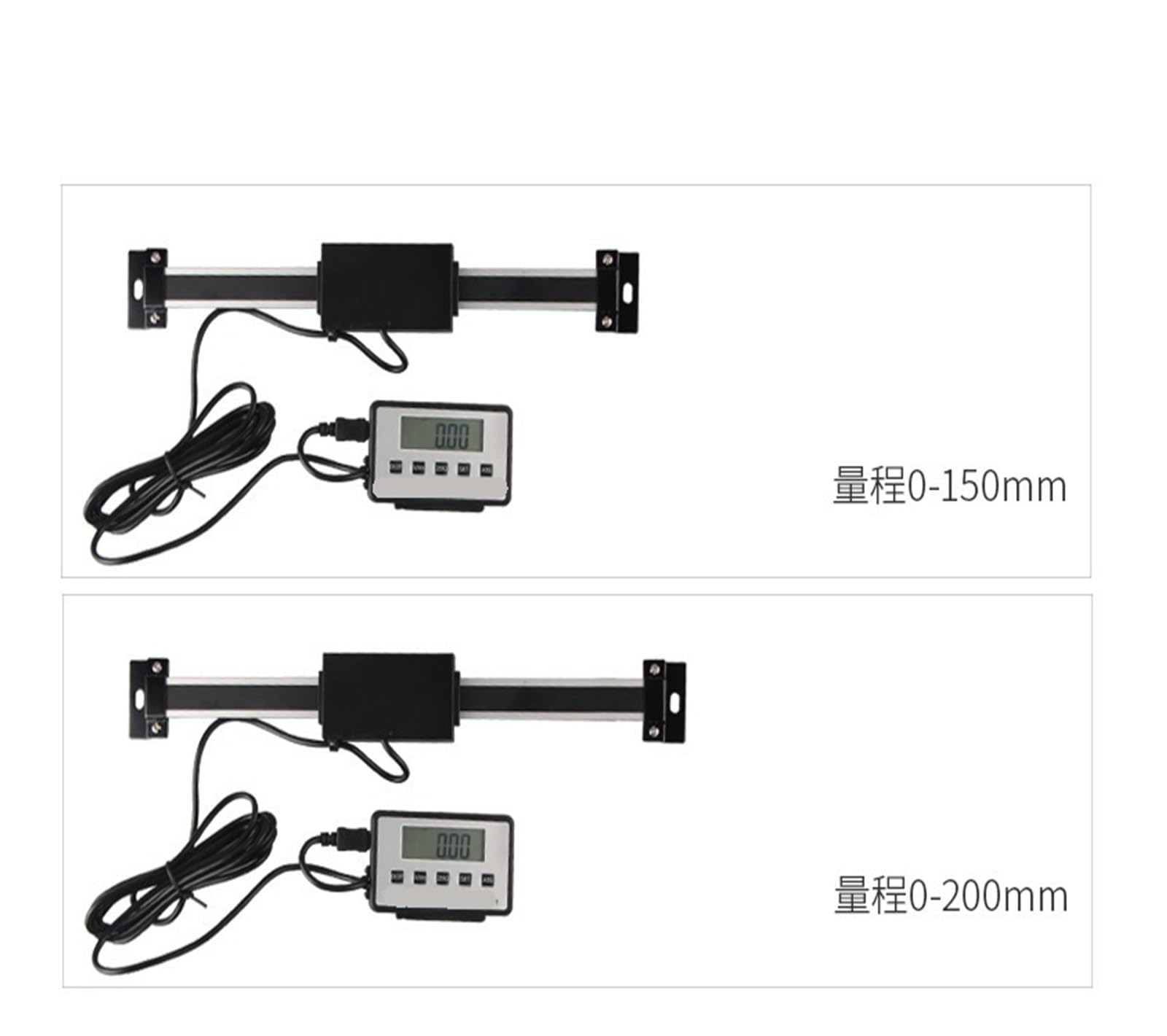Digitales Lineal mit LCD-Anzeige, Lineares 0–200 mm, 0–300, 0–500, 0–600(0-200mm)