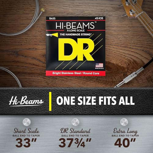 DR Strings Hi-Beam Round Core Bass jeu de cordes medium pour guitare basse - 7