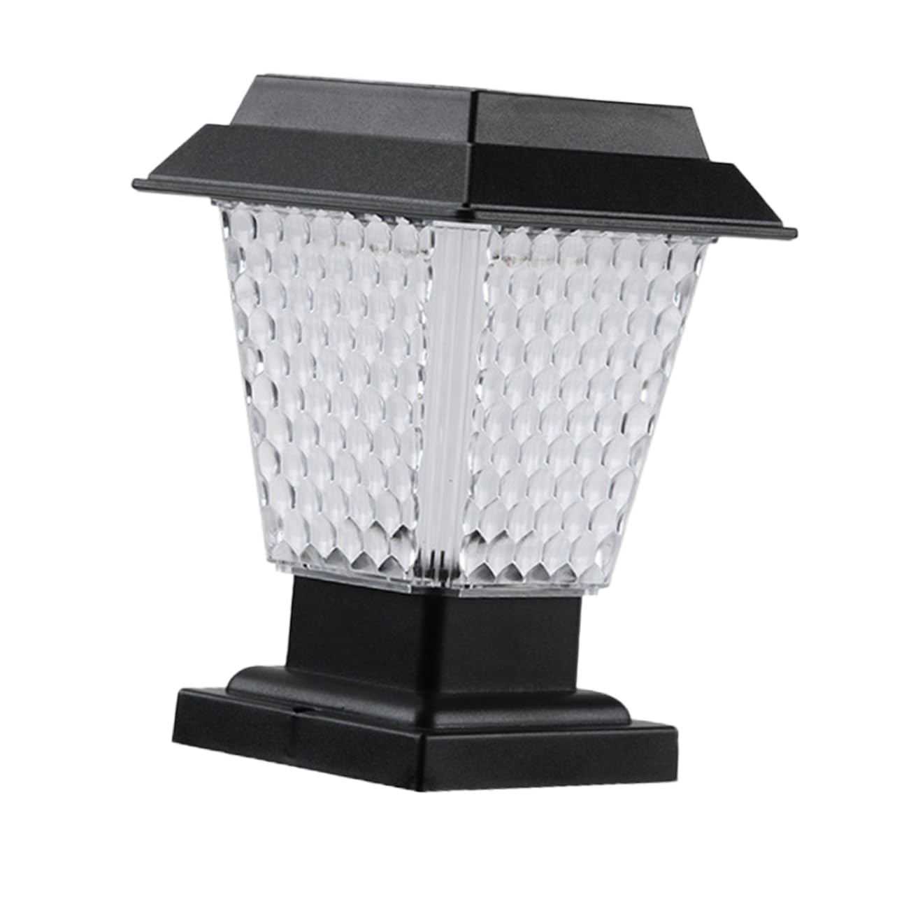 Lampe Solaire en nid d'abeille Lampe Solaire Lampadaire Lampes de Capuchon de Poteau à énergie Solaire Lampes de Capuchon de Poteau à LED Lampara Solar Para Outdoor Lampes de Pilier solaires étanches