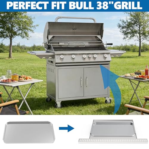 Image of SafBbcue Grill Grease Tray, Stainless Steel Drip Pan Tray, Bull Grill Replacement Parts 24269 of All Bull 38 Inch Grills - Brahma