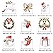 Hicarer 9 Pieces Christmas Brooch Pins Set for Women, Crystal Rhinestone Cute Pins Snowman Christmas Trees Jewelry Xmas Decorations Gifts(Gloves Set)
