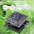 Dynaming 6 Pack Solar Post Cap Lights, Outdoor Decorative Solar Lights Black Shell Caps Fit 4x4 5x5 6x6 Vinyl/Wooden Posts, Brightness Warm White LED Lighting for Garden Fence Deck Patio