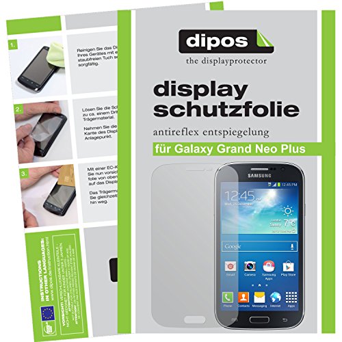 Dipos Samsung Galaxy Grand Neo Plus Lot de 2 films de protection d'écran antireflet premium mat