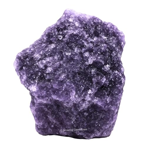 Image of Amazing Gemstone Lepidolite Raw Crystals and Healing Stones, Natural Rocks for Tumbling and DIY Raw Stones and Crystals (5 Pieces)