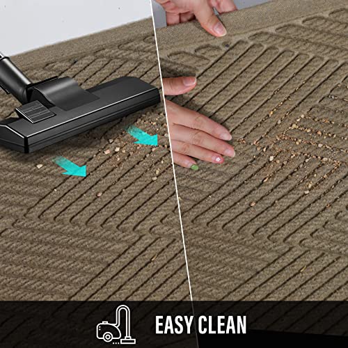 Hiyard Sturdy Front Door Mat, Absorbent Muddy Dirt Resist Welcome Door Mats Outdoor Indoor, Stain And Fade Resistant thumb #6