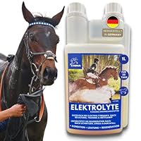 EMMA Elektrolyte Pferd 1L + Vitamin b12 I Elektrolyte für Pferde Mineralstoffe Spurenelemente I Natrium Salze Magnesium Pferd I Pferd Elektrolyte bei Durchfall Kotwasser Schwitzen Mineralsalze