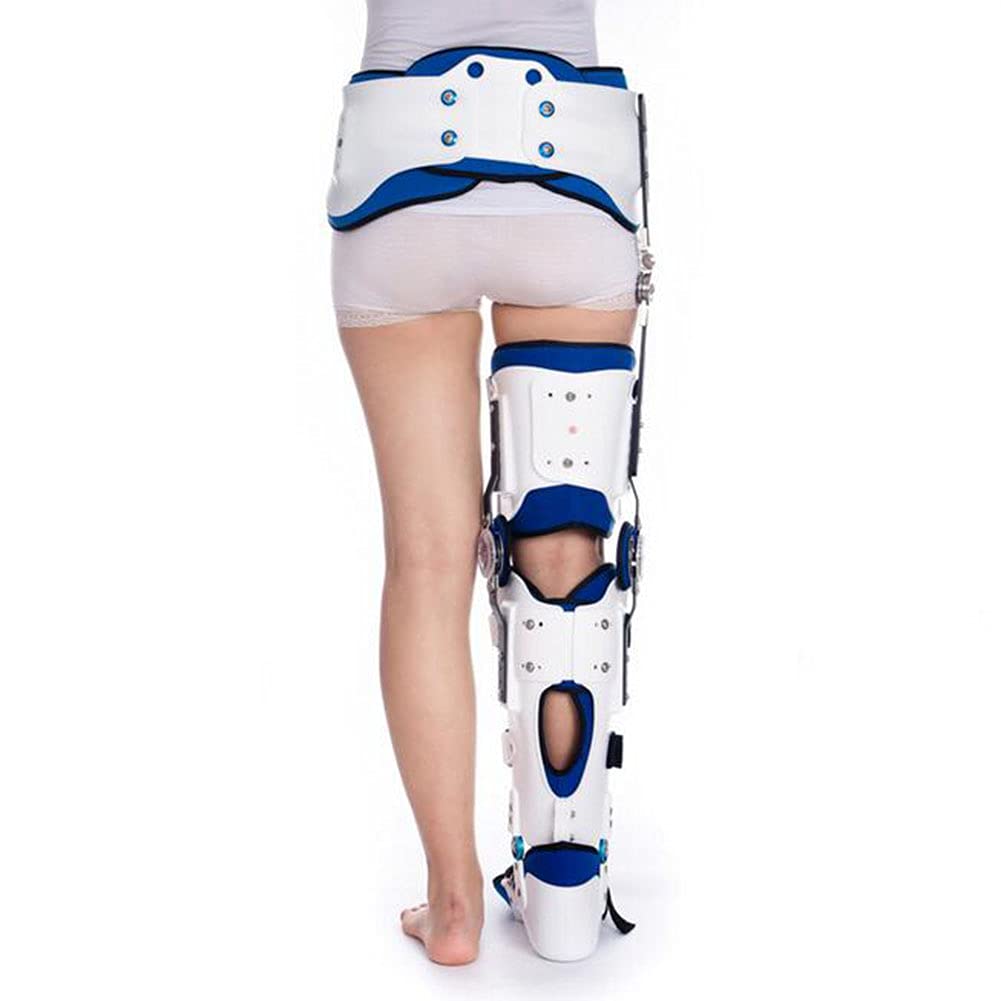 Postoperatorio Cadera Tobillo Pie Rodillera Estabilizador de Cadera con bisagras Corrector Soporte Brace Ajustable Muslo Rodilla Tobillo Pie Ortesis