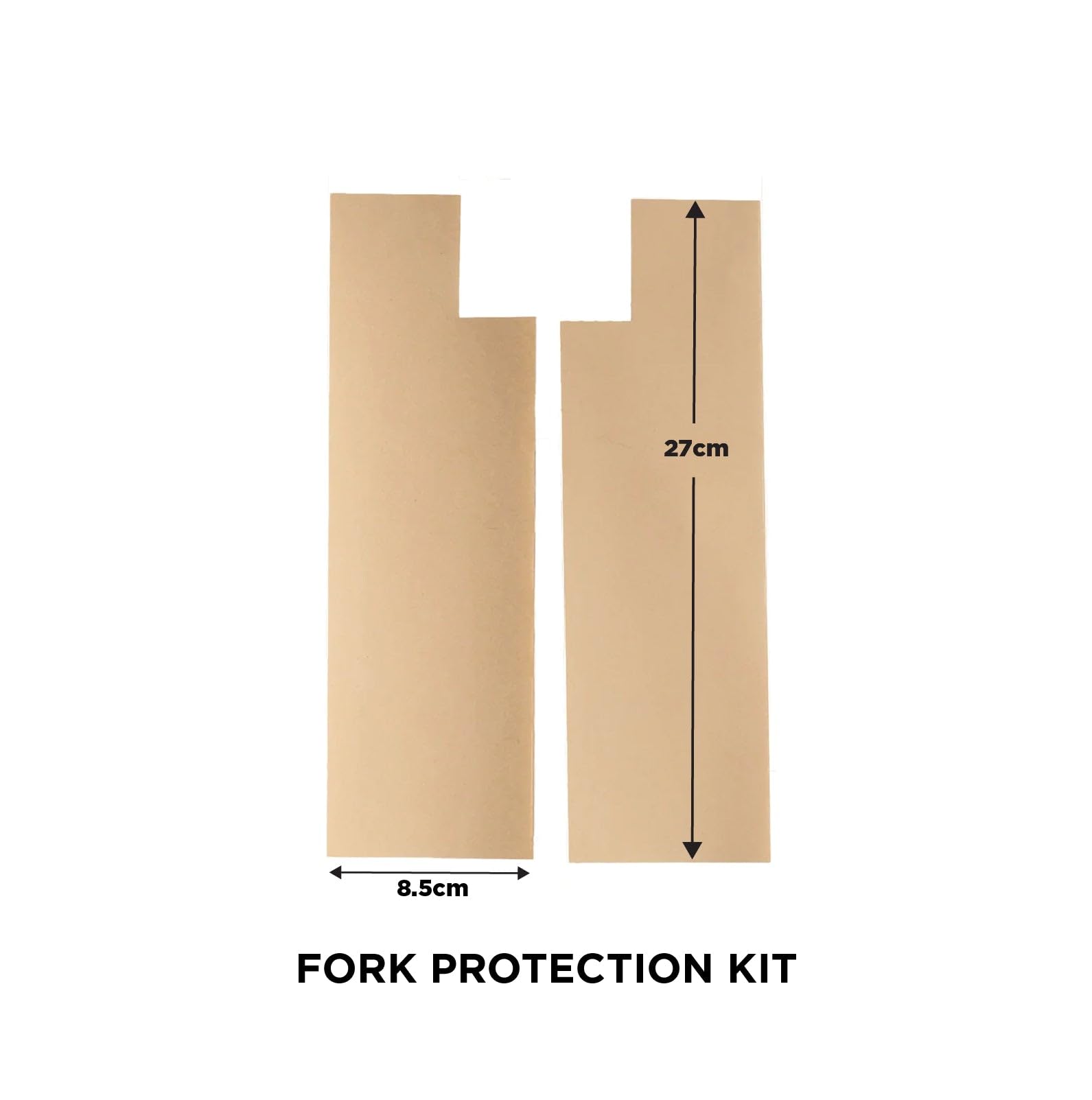 Kit di protezione forcella bici trasparente