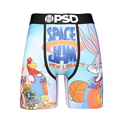 PSD Men's Sj2 Tune Galaxy Boxer Briefs, Blue, XL