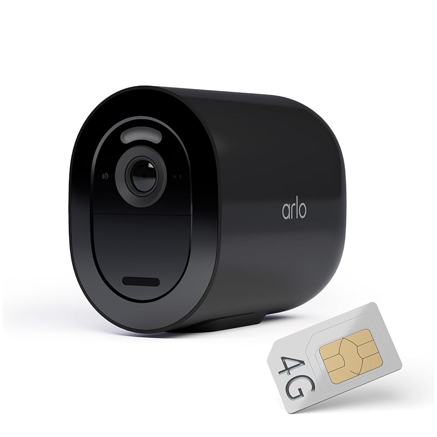 Immagine del prodotto Arlo Go 2 Telecamera Di Videosorveglianza Senza Fili HD, Connessione WiFi O Con Scheda SIM 3G/4G LTE, Archiviazione Locale Con SD O Cloud, Visione Notturna, Impermeabile, Audio Bidirezionale, Nero